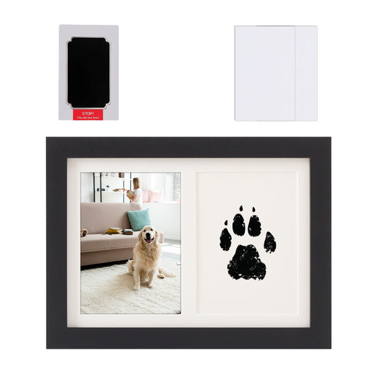 Paw Print Keepsake Frame Set | Baby & Pet Memory Gift